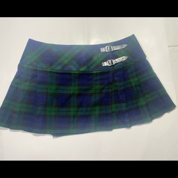 🦋🦄Scottish Designe Tartans Micro Mini Plaid SchoolGirl Skirt kilt - Picture 2 of 11